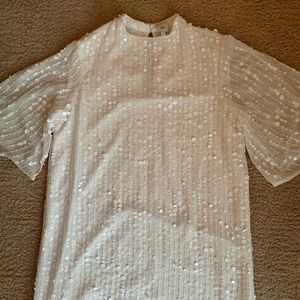 River Island white embellished dress